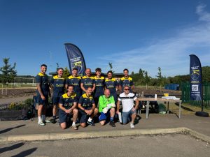 A team at the Planet Recruitment 5-a-Side Business Tournament in aid of the Joey Beauchamp Foundation, May 2026